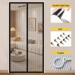 Summer Door Curtain Factory - 2025 Breathable Mesh Full Magnetic