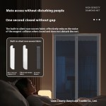 Door Curtain Factory - White Diamond Mesh Polyester Magnetic