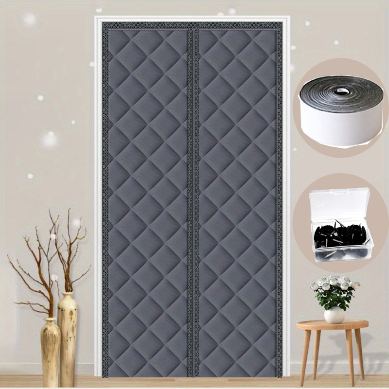 Magnetic Door Curtain Manufacturer - Winter Thickened Polyester Fiberglass