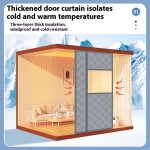 Cotton Door Curtain Manufacturer - Modern Side Opening Self Priming