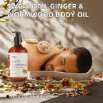 Massage Oil Factory - 500ml Therapeutic Grade Hot Ginger Wormwood