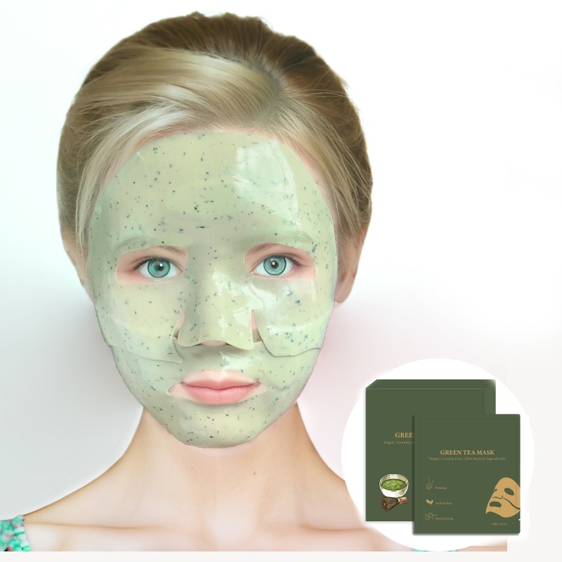 Face Sheet Mask - OEM Natural Tea Matcha Collagen Supplier