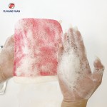 Body Peeling Pad - OEM Bubble Wash Scrub Gloves Supplier