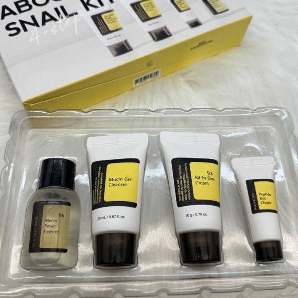 Snail Skin Care Set Factory - Cossrx Mucin Wash Serum Moisturizer