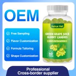 Green Grape Gummies - OEM Pectin Candy Custom