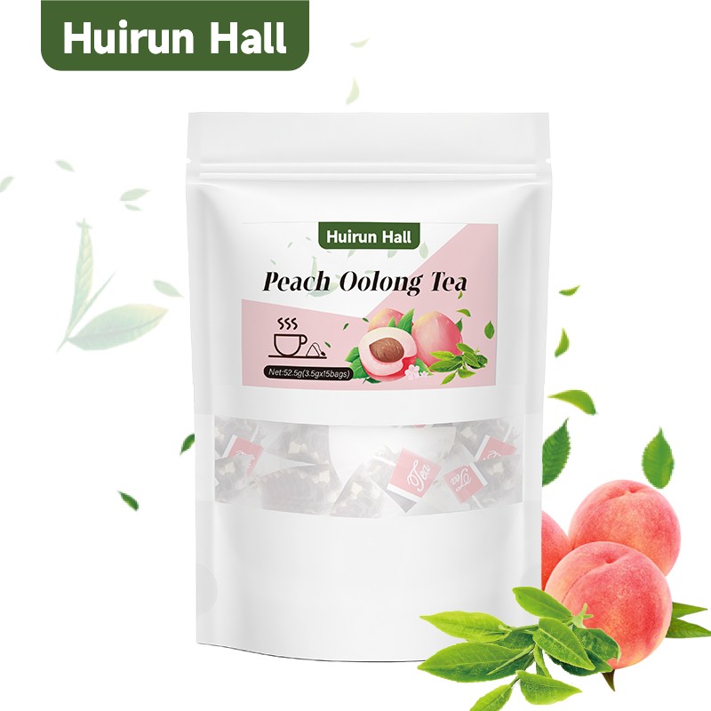 Peach Oolong Tea Bags - Premium Herb Pyramid Sachets