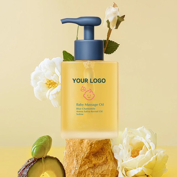 Body Oil Manufacturer - MULAN Natural Blue Chamomile Baby Massage