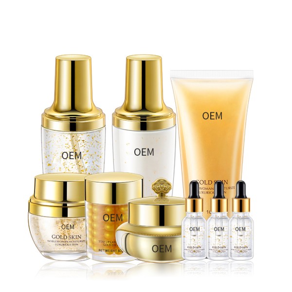 Gold Serum Set Supplier - Custom Korean Anti Aging
