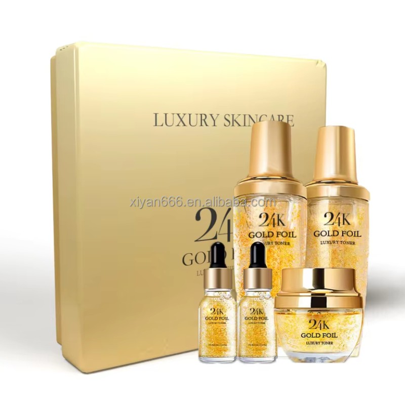 24K Gold Serum Supplier - OEM Korean Whitening Set