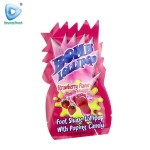 Foot Shape Lollipop Supplier - With Popping Candy