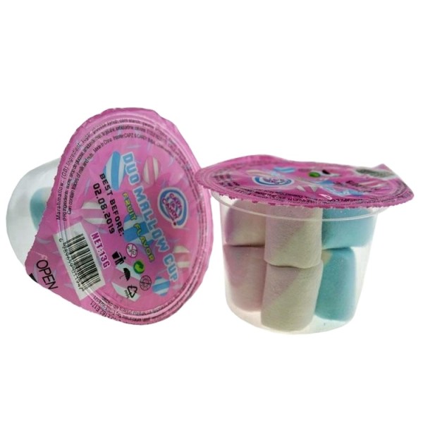 Cup Marshmallow Candy Factory - Colorful Fruit Flavor