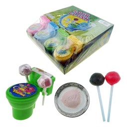Toilet Bowl Toy Lollipop Candy Factory - With Sour Powder