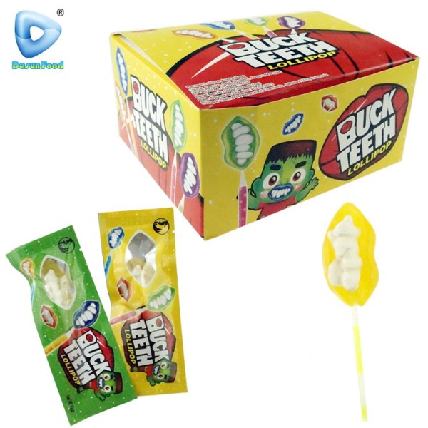 Buck Teeth Fluorescent Lollipop Supplier - Hard Candy