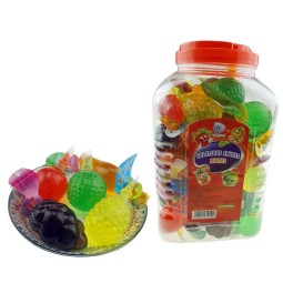 Colorful Fruit Shape Suck Jelly Factory - Custom Mixed