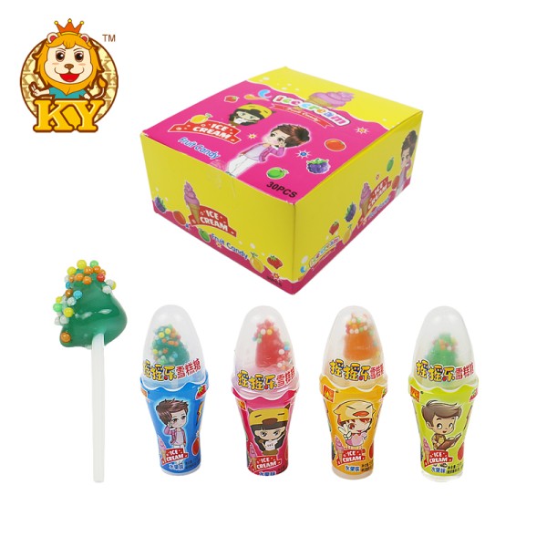 Ice Cream Shaped Lollipop Factory - Wholesale Fruity Nipple with Sour Powder