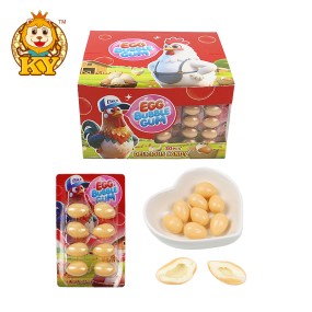 Egg Shape Bubble Gum Manufacturer - Wholesale Sweet Fruity Flavor Chewy