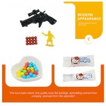 Plastic Gun Toy with Candy Supplier - Wholesale Colorful Puffed