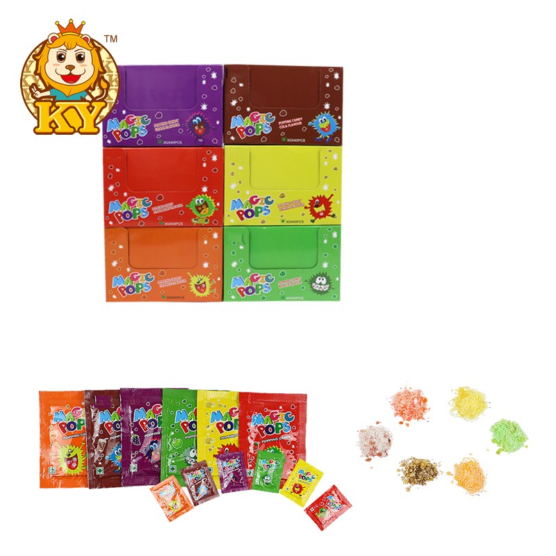 Magic Rock Popping Candy Supplier - Factory New Product Cheap Fruity Flavor