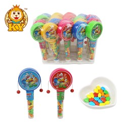 Rattle Drum Shaped Toy Supplier - Wholesale Cartoon Plastic Pressed Candy