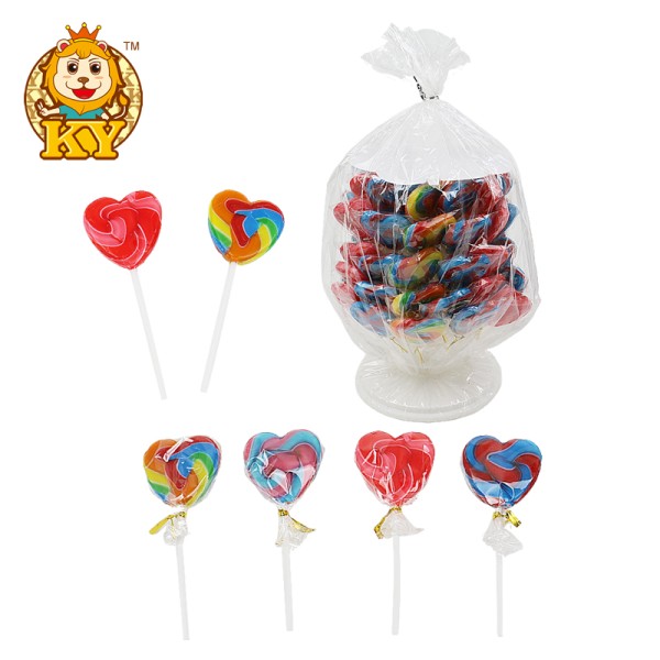 Heart-Shaped Lollipops Manufacturer - Wholesale Colorful Fruity Hard Candy