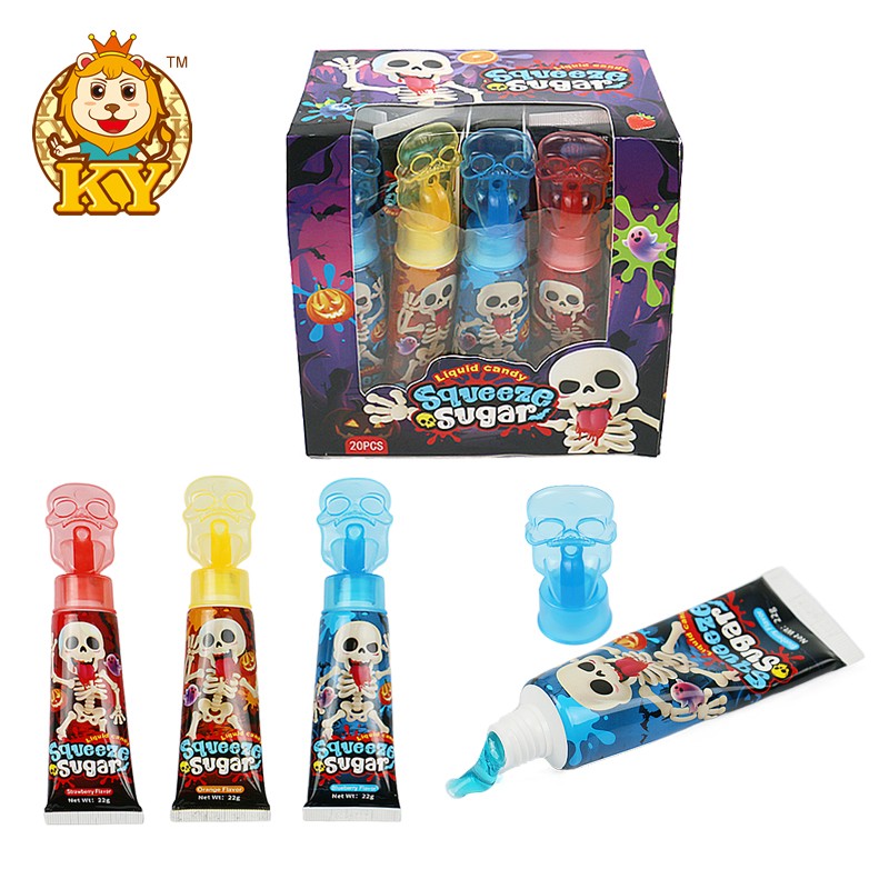 Skull Shape Liquid Candy Manufacturer - Custom Sour Jam Fruity