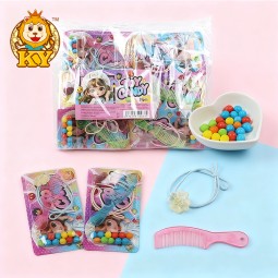 Hair Rope and Comb with Candy Manufacturer - Kid's Colorful Tablet Candy