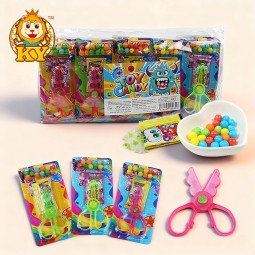 Scissor-Shaped Toy with Candy Manufacturer - Wholesale Cartoon Plastic Puffed