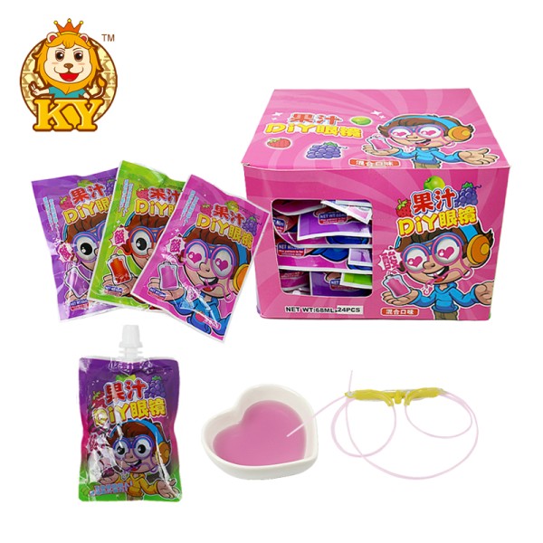 Plastic Glasses Toys with Liquid Candy Supplier - Wholesale Sour Jam