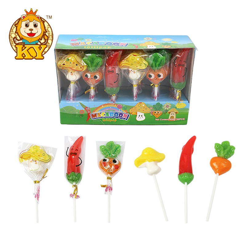Vegetable Shape Lollipop Supplier - New Arrival Factory Custom Hard Candy