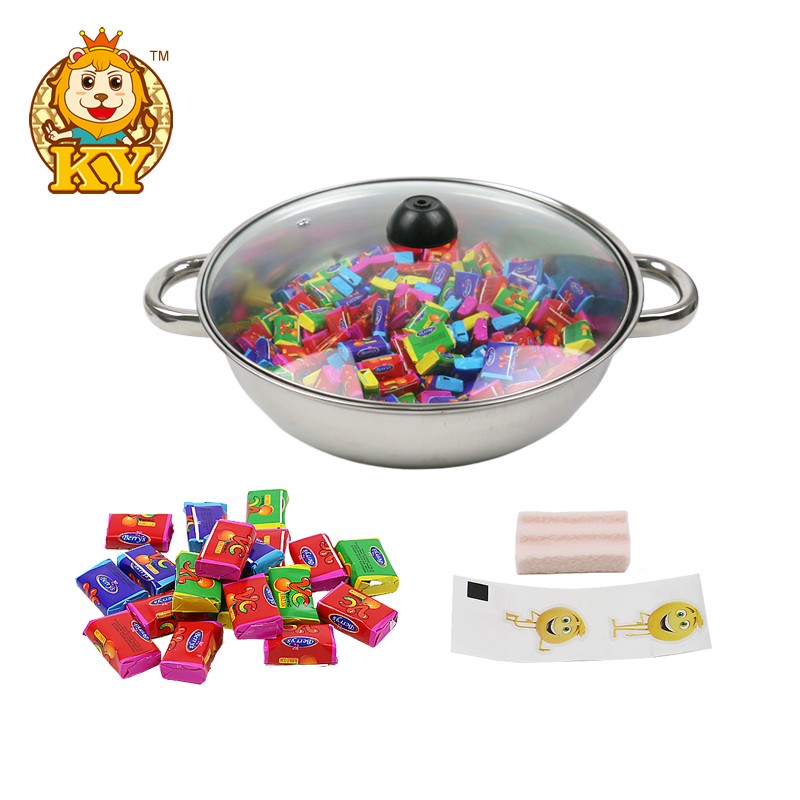 Bubble Gum with Iron Pot Factory - Wholesale Sweet Fruit Flavor Tattoo