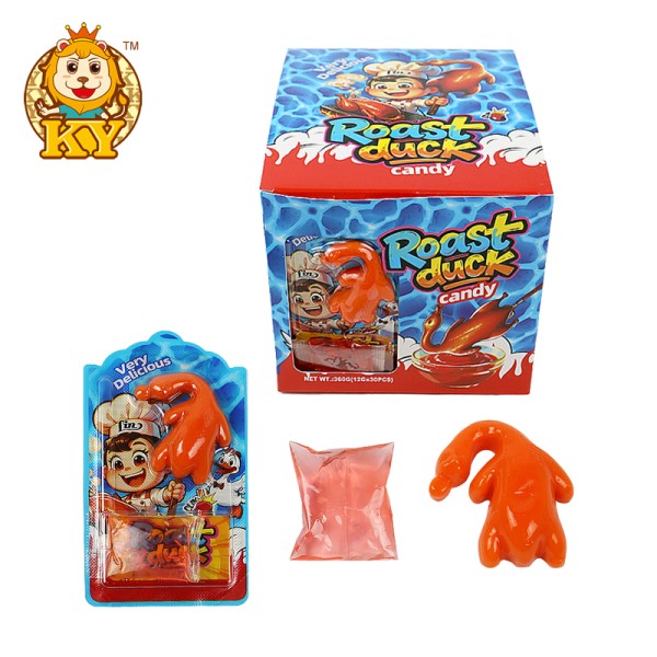 Road Roast Duck Shape Candy Manufacturer - Wholesale Fruit Flavor with Liquid