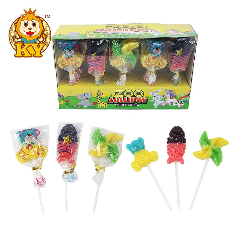 Animal Shape Lollipops Factory - Manufacturer Cartoon Fruit Flavor Hard Candy