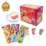 Foot-Shaped Lollipops Factory - Manufacturer's Hard Sour Powder in Fruit Boxes