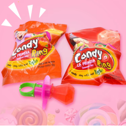 Diamond Ring Candy Factory - OEM Hard Plastic Fruit Flavored
