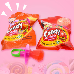 Diamond Ring Candy Factory - OEM Hard Plastic Fruit Flavored