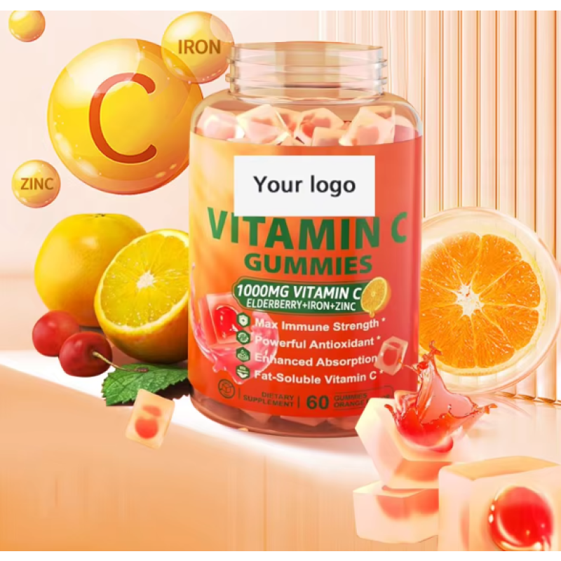 Vitamin C Gummy Candy Manufacturer - Sugar Free Energy Collagen Fruity Flavor