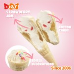 Ice Cream Marshmallow Supplier - Halal Cone-shaped Filled
