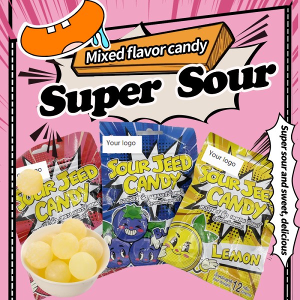 Sour Gummy Candy Manufacturer - ODM Super Sour Mini Chewy