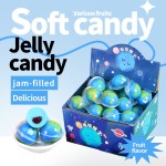 Planet Gummy Ball Factory - OEM 3D Blue Earth with Fruit Jam