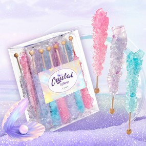 Rock Candy Lollipop Manufacturer - ODM Halal Crystal Rock