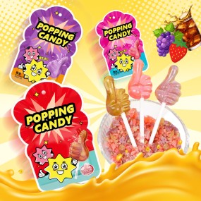 Popping Candy Lollipop Factory - OEM Funny Cartoon Fruity