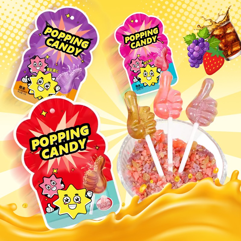 Popping Candy Lollipop Factory - OEM Funny Cartoon Fruity