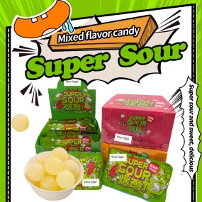 Sour Hard Candy Factory - OEM Fruit Flavored Tablet Bag