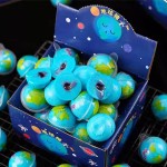 Planet Gummy Ball Factory - OEM 3D Blue Earth with Fruit Jam