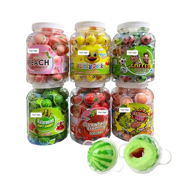 Eyeball Gummy Candy Factory - OEM Halal 3D Jam Filled