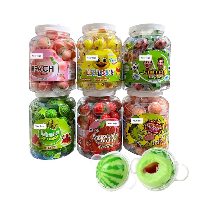 Eyeball Gummy Candy Factory - OEM Halal 3D Jam Filled
