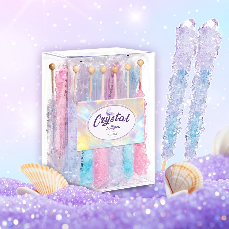 Rock Candy Lollipop Supplier - Halal Crystal Sugar Sticks