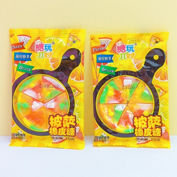 Pizza Gummy Candy Supplier - Q-Bouncy Mango Flavored Chewy
