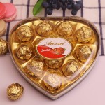 Golden Heart Gift Supplier - Nut-Rich Milk Chocolate Pattern