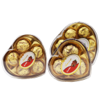 Heart Chocolate Box Manufacturer - 8-Piece Golden Gift Set